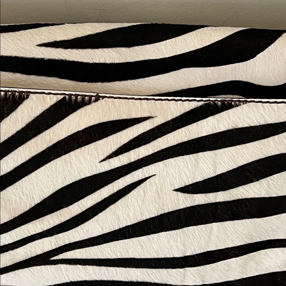 NEW PRADA Zebra print studded calf leather bag - Picture 8 of 12